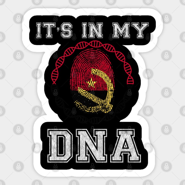 Angola  It's In My DNA - Gift for Angolan From Angola Sticker by Country Flags